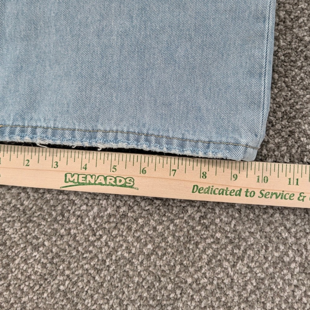 Vervet Los Angeles V2473 Distressed Wide Leg Jeans Light Wash Cotton Size 28 - Picture 14 of 16
